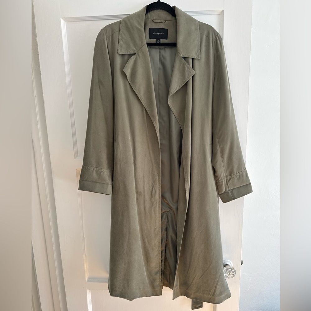 Banana Republic Olive Trench Coat